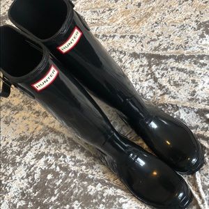 Hunter Black Rain Boots